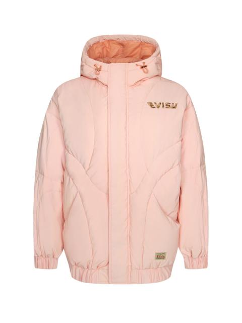 EVISU CAMOUFLAGE LOGO EMBROIDERY DOWN JACKET