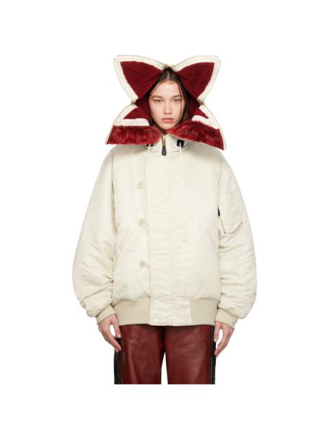 ジャケット・アウター doublet/PETAL MOUTH HOOD BOMBER JACKET doublet(ﾀﾞﾌﾞﾚｯﾄ) PETAL MOUTH HOOD BOMBER JACKET (24AW17BL197