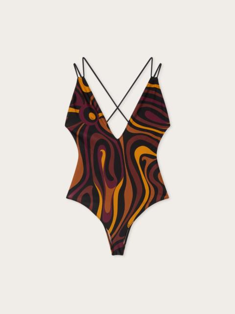 PUCCI MARMO PRINT SWIMSUIT