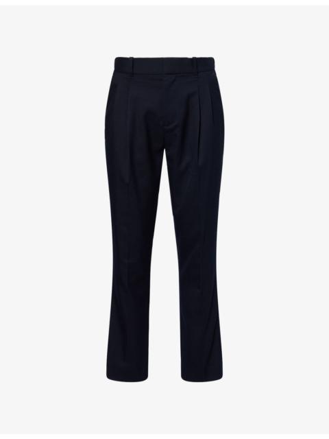 SIMKHAI Bramble Pleated Stretch-Woven Trousers