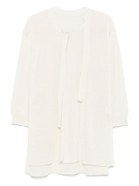 ISSEY MIYAKE buttoned draped sweater