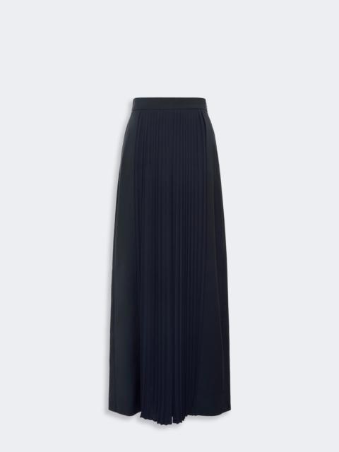 Max Mara TIGLIO Wool trousers with plissé-pleated detail - ULTRAMARINE