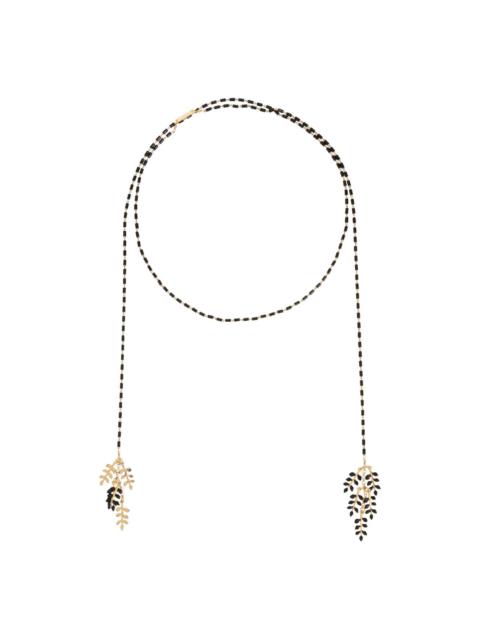 Isabel Marant leaf beaded necklace