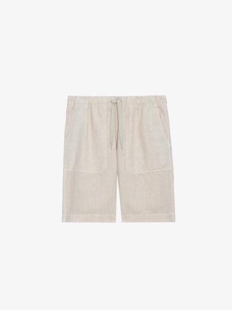 Zadig & Voltaire Pixel Linen Bermuda Shorts