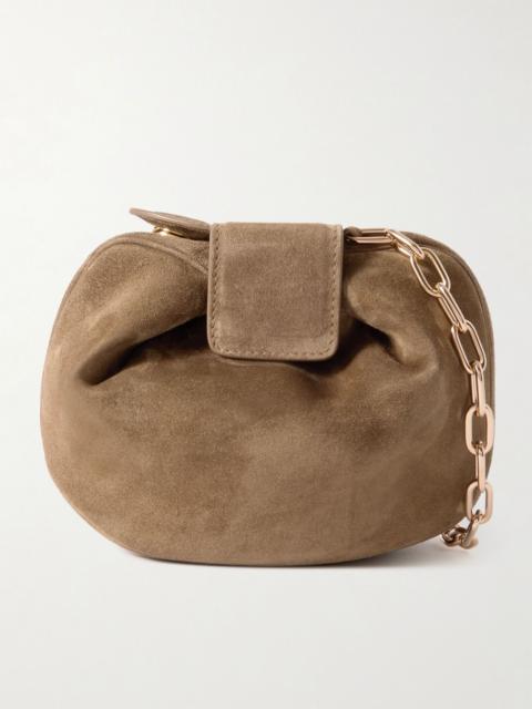 GABRIELA HEARST Soft Demi suede clutch Taupe