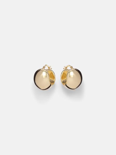 STONE AND STRAND Ultra Puff 14kt gold huggies