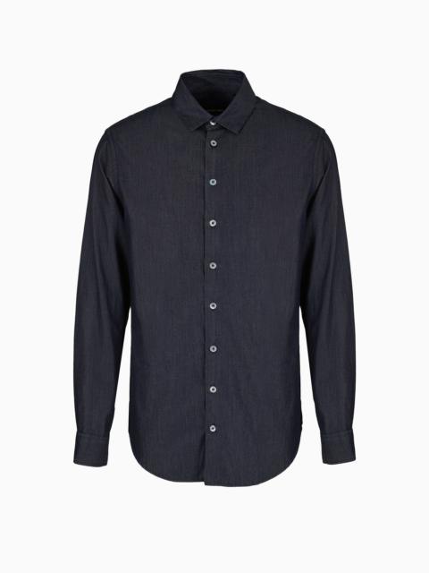 GIORGIO ARMANI Denim Collection cotton denim shirt