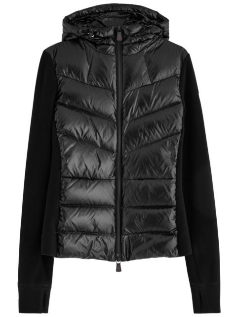 Moncler Moncler Logo Quilted Shell and Fleece Cardigan