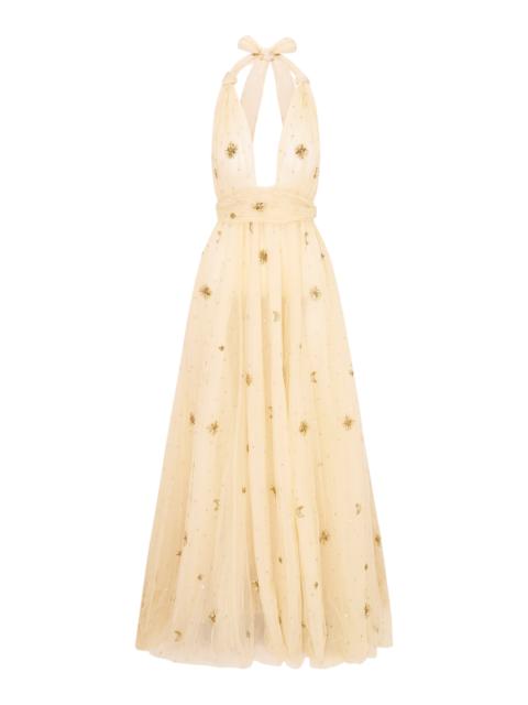 LoveShackFancy Eldora Tulle Maxi Dress ivory