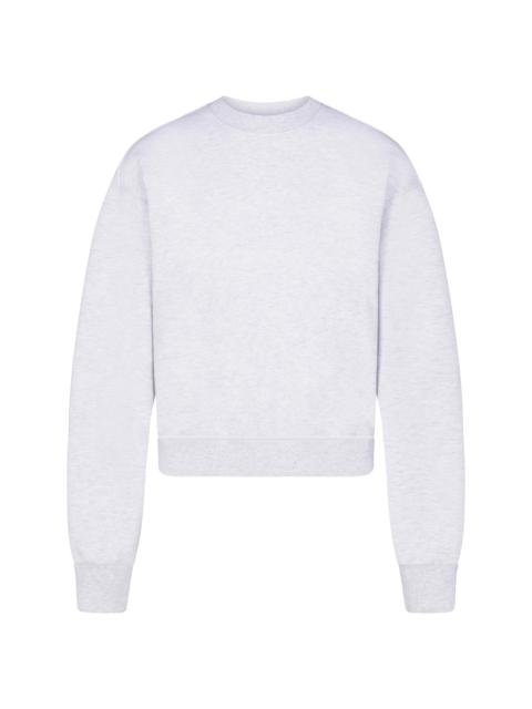 SKIMS Women's Cotton Fleece Classic Crewneck - Light Heather Grey