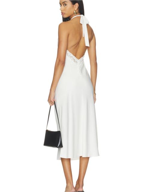 Frankies Bikinis Darcy Satin Midi Dress