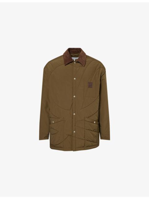 Loewe Corduroy-Collar Padded Shell Overshirt Jacket