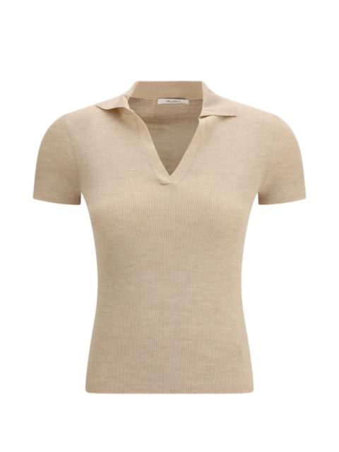 Max Mara Albero V-neck ribbed T-shirt