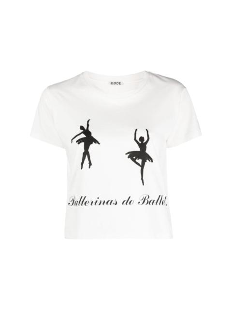Printed Ballerinas cotton T-shirt