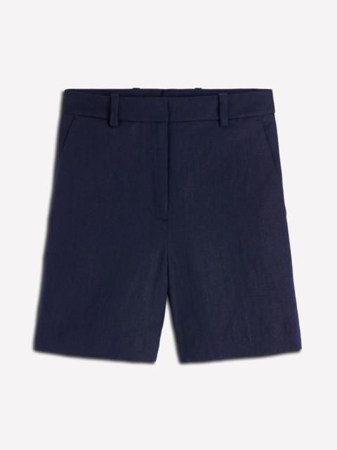 BODEN Belgravia Linen Shorts-Navy