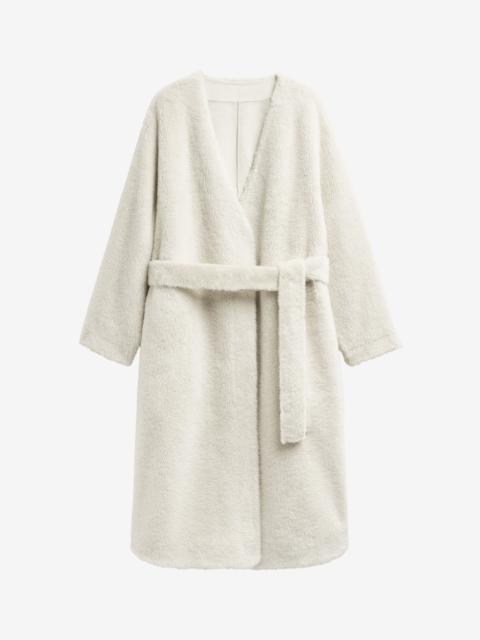 The Frankie Shop Livigno Faux Shearling Coat - Ivory