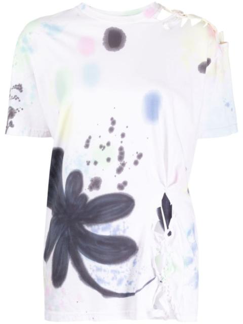 Collina Strada Nash hand-painted cut-out T-shirt