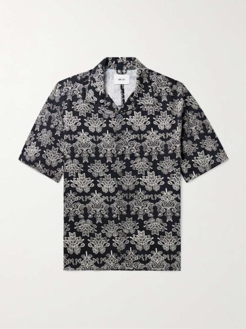 NN07 Ole 5210 Camp-Collar Printed Organic Cotton and TENCEL™ Lyocell-Blend Twill Shirt