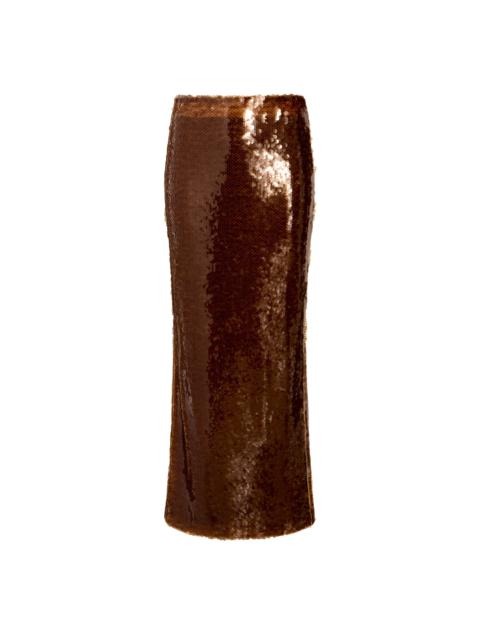 LAPOINTE Sequin Pencil Skirt