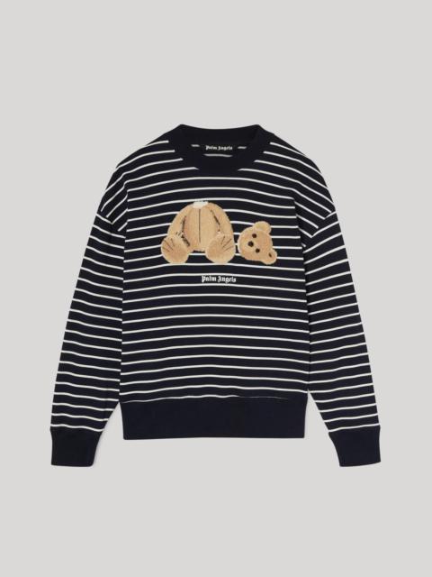 Palm Angels STRIPED BEAR SWEATSHIRT