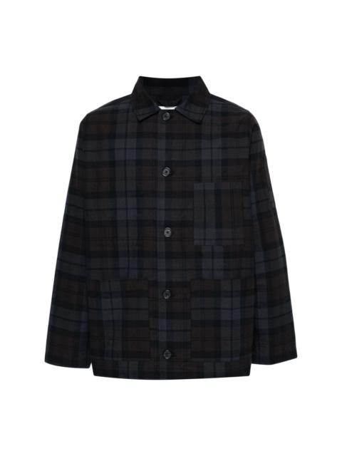 check-pattern shirt jacket