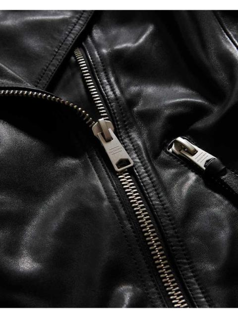 ALLSAINTS DALBY SLIM FIT LEATHER BIKER JACKET