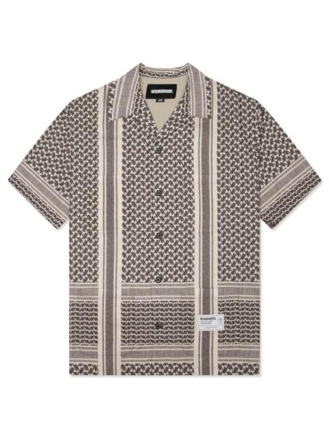 NEIGHBORHOOD SHEMAGH PATTERN S/S SHIRT - BLACK