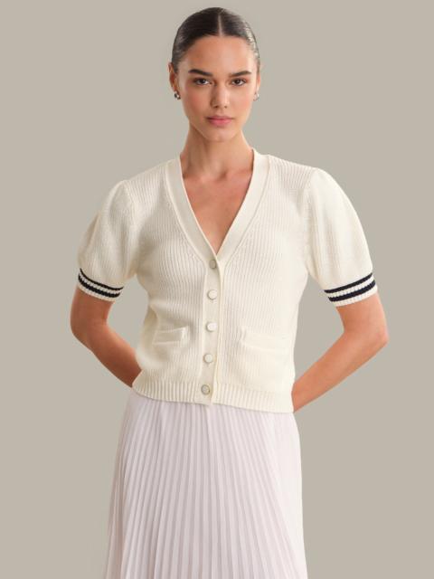 525 america Reagan: Cotton Puff Sleeve Cardigan