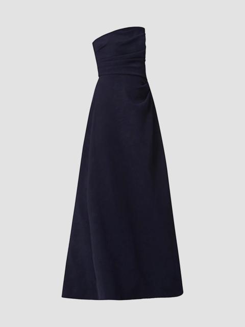 Shoshanna Women's Dory Asymmetric Strapless Gown - Navy
