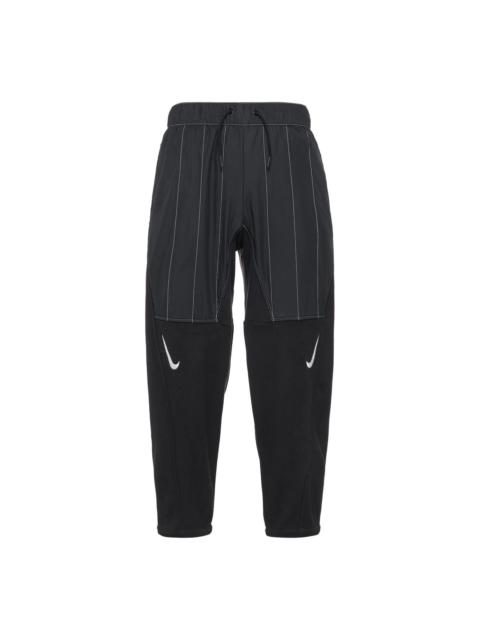 Nike (WMNS) Nike Casual Logo Solid Color Bundle Feet Sports Pants/Trousers/Joggers Black DD5615-010