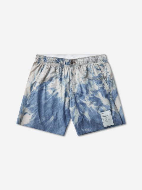 SATISFY Men's PeaceShell 5in Unlined Shorts Bleached Blue Denim