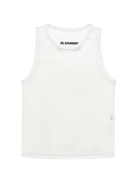 open-knit tank top