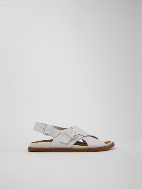 CAMPERLAB White Leather Sandals for Women.