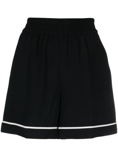 REDValentino elasticated-waist thigh-leg shorts