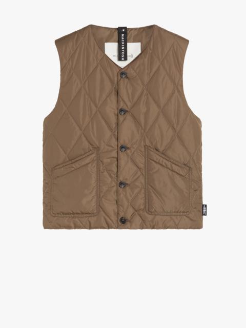 Mackintosh NEW HIG MOCHA NYLON QUILTED LINER VEST