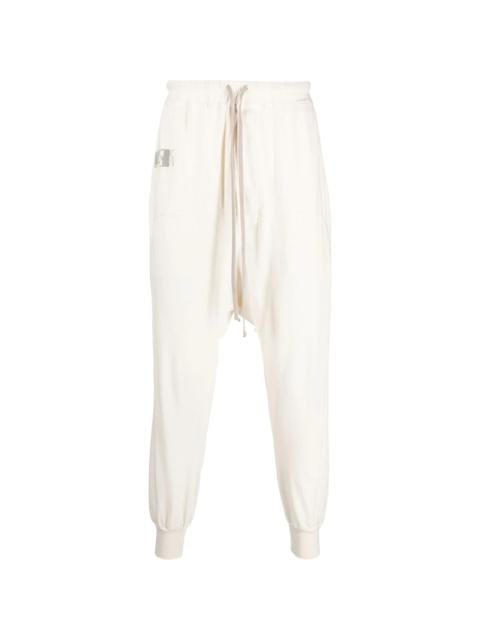drop crotch tapered track pants