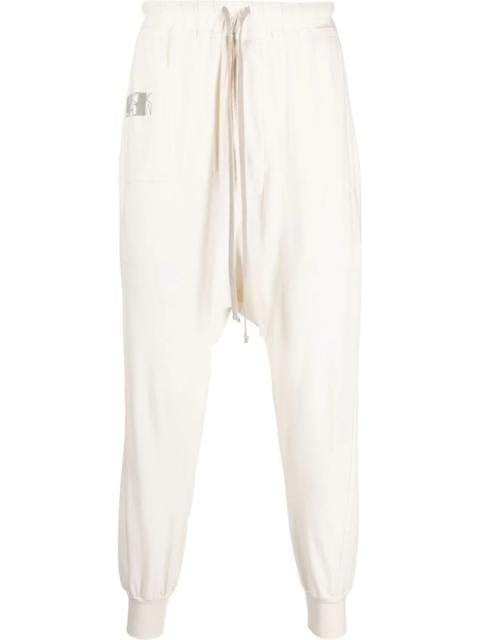 Rick Owens DRKSHDW drop crotch tapered track pants