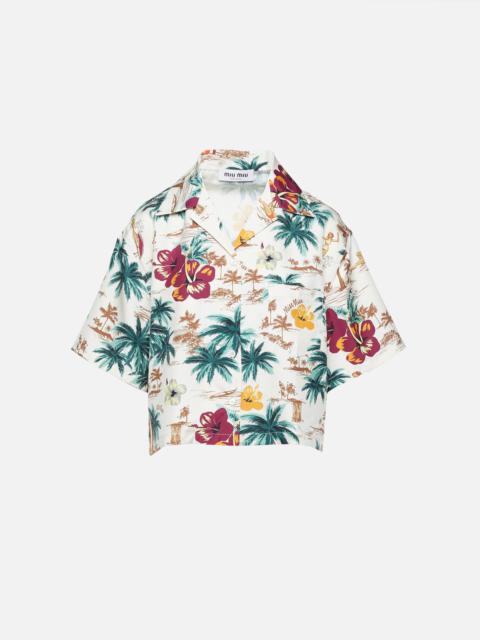 Miu Miu Seta St. Hawaii Silk Shirt