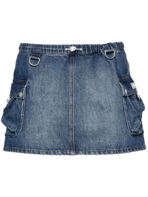 COPERNI denim cargo mini skirt