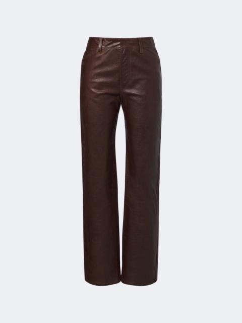 Lemaire Leather straight pants