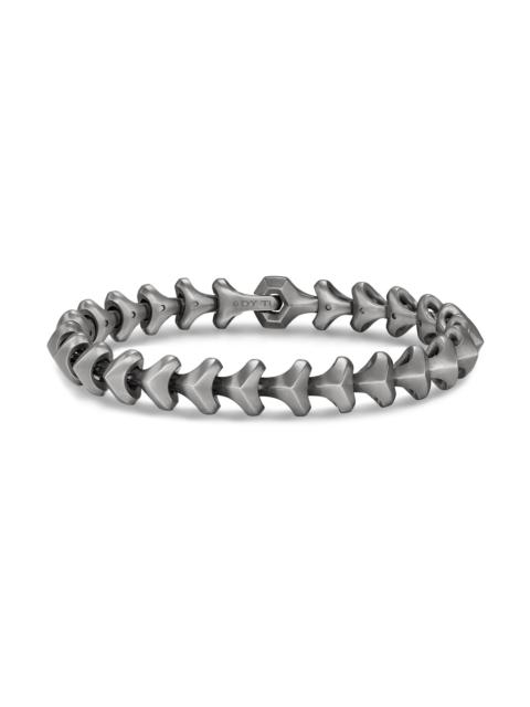 DAVID YURMAN Men's Armory Link Bracelet in Anthracite Titanium, 9.5MM - Silver