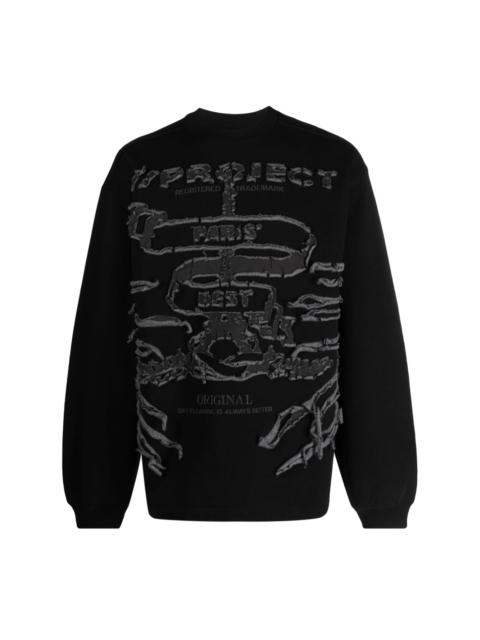 Y/Project Paris' Best distressed cotton sweatshirt