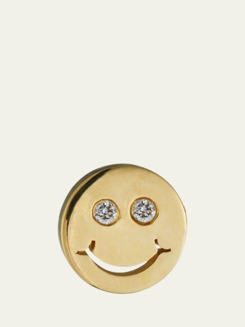 SYDNEY EVAN 14k Diamond Happy Face Stud Earring, Single