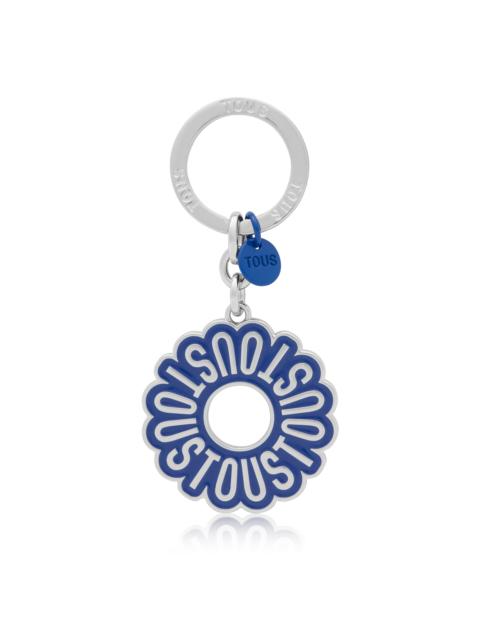 TOUS Blue Key ring TOUS Circle Logo