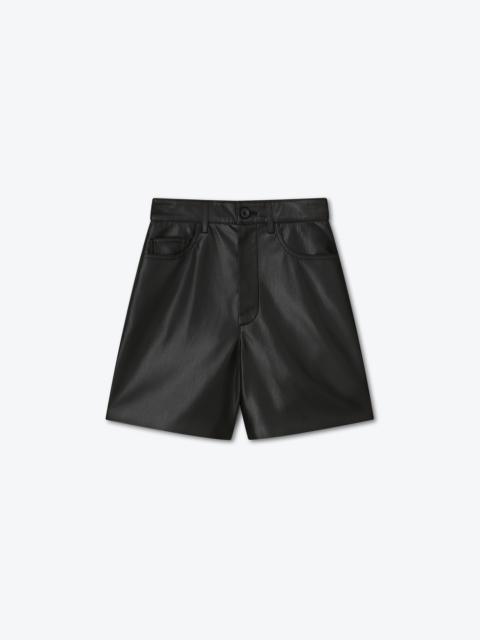 LEANA - OKOBOR™ alt-leather shorts - Black