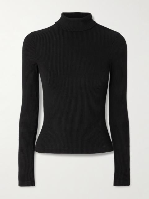 Citizens of Humanity Caradene Ribbed Stretch-lyocell Turtleneck Sweater