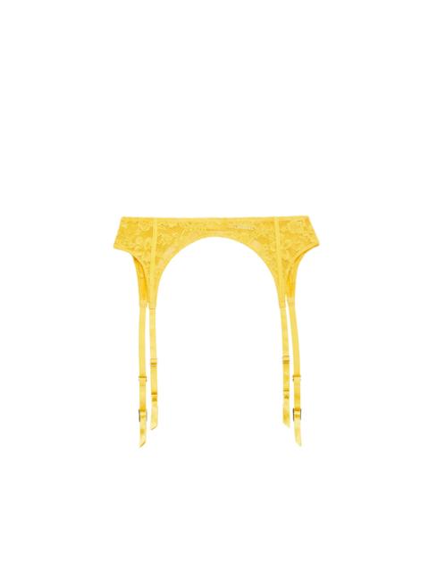 Fleur du Mal Le Stretch Lace Garter Belt