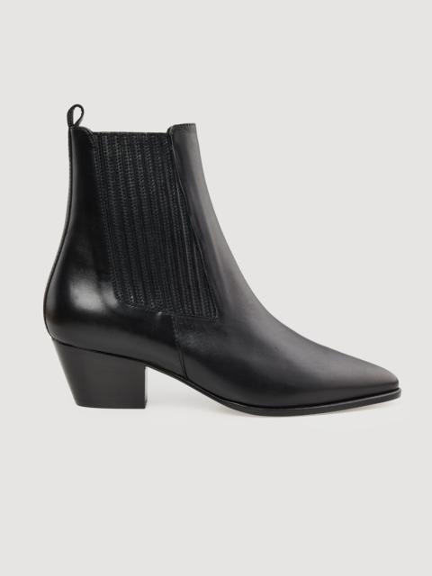 Sandro Leather ankle boots