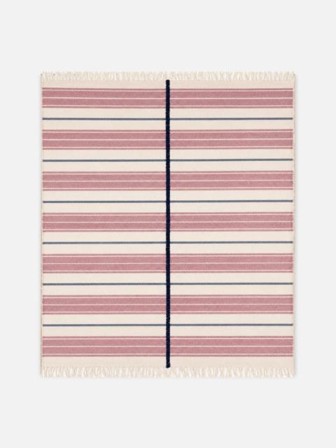 The Elder Statesman BI-COLORED RIBBED BLANKET