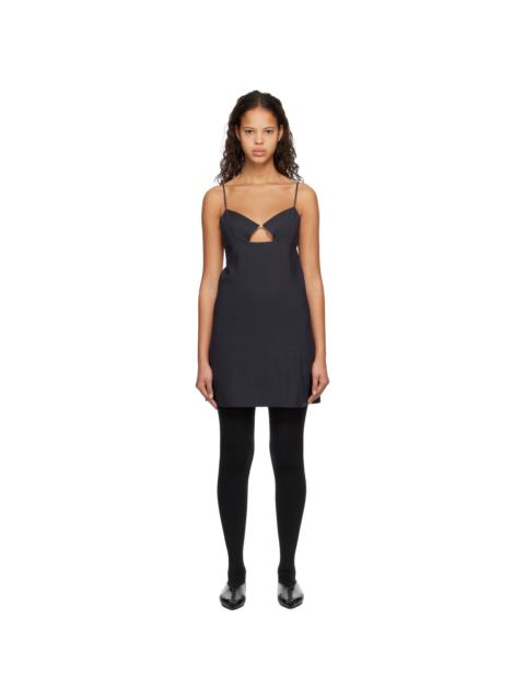 SYSTEM Navy Cutout Minidress